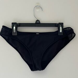 Fabletics Black Bathing Suit Bottom w Mesh Detail